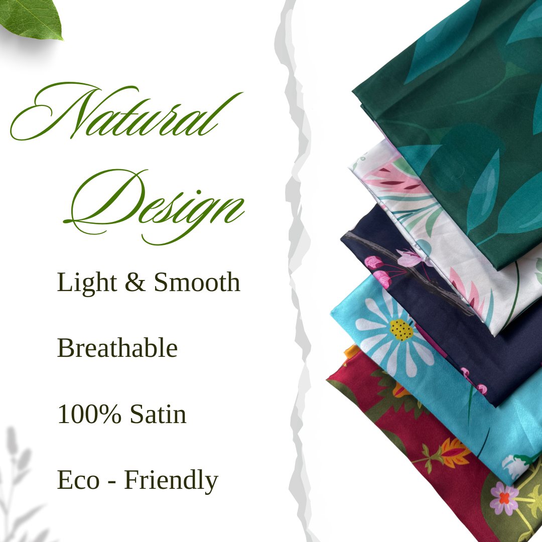 10z Trove Mulberry Satin Silk Long Scarf for Women – Large Lightweight Shawl Wrap, Soft Elegant Travel Headscarf, Gift Ready