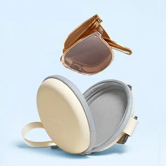 Brown foldable sunglasses